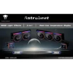 Jungle Leopard Astrabeat 240 ARGB 240mm AIO CPU Cooler, Intelligent Temperature Control, Real-time readout, 300W TDP Liquid CPU Cooler for AMD AM4/AM5 & Intel LGA 115X/1200/1700 (Black) - Image 3