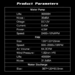 Jungle Leopard Astrabeat 240 ARGB 240mm AIO CPU Cooler, Intelligent Temperature Control, Real-time readout, 300W TDP Liquid CPU Cooler for AMD AM4/AM5 & Intel LGA 115X/1200/1700 (Black) - Image 5
