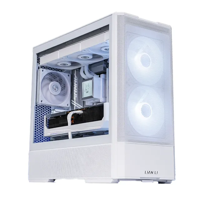 lancool_207_built_2 Elegant Gaming PC (R7 9800X3D - RTX 5070 12GB - 32GB DDR5 - 2TB SSD) - White -