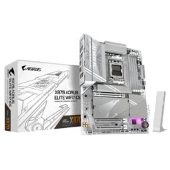 GIGABYTE X870 Auros Elite ICE Motherboard AM5 DDR5 WiFi 7 USB4 ATX
