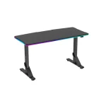 wj coolman t-shaped gaming desk rgb black