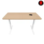 WJ Coolman T-Shaped Gaming Desk, Electric Height Adjustable - Brown | GMT-T-904-HGT-BR - Image 3