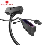 WJCOOLMAN Hydrus-24PIN Motherboard Extension Cable BLACK LEFT SIDE