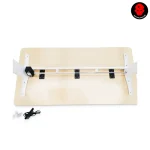 WJ Coolman T-Shaped Gaming Desk, Electric Height Adjustable - Brown | GMT-T-904-HGT-BR - Image 4