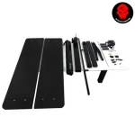 WJ Coolman T-Shaped Gaming Desk, Electric Height Adjustable - Black  | GMT-T-904-HGT - Image 5