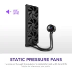 NZXT Kraken Plus 360mm AIO Cooler LCD – Black - Image 5
