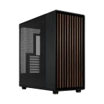 Fractal North XL ATX PC Case , Tempred Glass , Wood Front  - Black