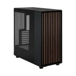 Fractal North XL ATX PC Case , Tempred Glass , Wood Front  - Black - Image 7