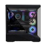 Lian Li Vector V100 Mid Tower PC Case (4 Preinstalled Fans – ARGB, Tempered Glass)  - Black - Image 5