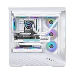 Lian Li Vector V100 Mid Tower PC Case (4 Preinstalled Fans – ARGB, Tempered Glass)  - White - Image 6