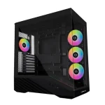 Lian Li Vector V100 Mid Tower PC Case (4 Preinstalled Fans – ARGB, Tempered Glass) - Black
