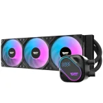 DarkFlash EXPLORE DO360 360mm LCD Liquid CPU Cooler - Black - Image 4