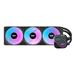 DarkFlash EXPLORE DO360 360mm LCD Liquid CPU Cooler - Black