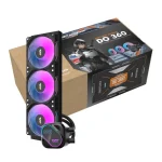 DarkFlash EXPLORE DO360 360mm LCD Liquid CPU Cooler - Black - Image 5