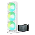 TRYX Panorama 360mm SE ARGB AIO Cooler L-Shaped Amoled  Screen - White - Image 4