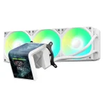 TRYX Panorama 360mm SE ARGB AIO Cooler L-Shaped Amoled  Screen - White