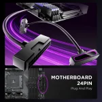 WJCOOLMAN Hydrus-24PIN Motherboard Extension Cable BLACK - Image 12