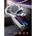 WJCOOLMAN Hydrus-24PIN Motherboard Extension Cable WHITE LEFT SIDE - Image 5