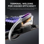 WJCOOLMAN Hydrus-24PIN Motherboard Extension Cable WHITE LEFT SIDE - Image 6
