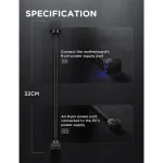 WJCOOLMAN 8pin CPU ARGB  Black A - Image 12