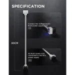 WJCOOLMAN 8pin CPU ARGB Cable White 'A' - Image 7
