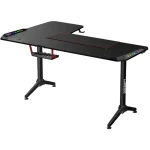Twisted Minds WARRIOR L Shaped Gaming Desk RGB Right Black  ( 160 CM ) - TM-Y-RB-RGB - Image 3