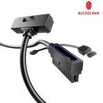 WJCOOLMAN Hydrus-24PIN Right-Angle Motherboard Extension Black - Image 10