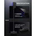 WJCOOLMAN Hydrus-24PIN Right-Angle Motherboard Extension Black - Image 14