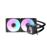 Darkflash Wave DV-240S LCD Liquid CPU Cooler ARGB - Black