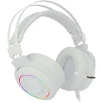 Redragon H320 Lamia 2 USB RGB Gaming Headset with Stand - White - Image 4