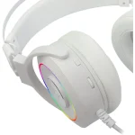 Redragon H320 Lamia 2 USB RGB Gaming Headset with Stand - White - Image 2