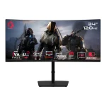 GAMEON GOC34WQHD120VA Spectra Pro Series Gaming Monitor (34" / WQHD / 120Hz / Curved / Fast VA)