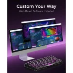GravaStar Mercury V75- Lite Gaming Keyboard - Transparent Black - Image 3