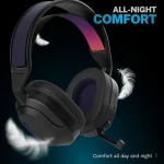 JLab Nightfall Wireless Gaming Headset - Black - Image 2