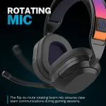 JLab Nightfall Wireless Gaming Headset - Black - Image 3