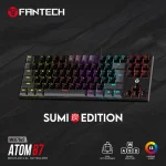 Fantech MK876V2 Atom87 RGB Mechanical Keyboard Sumi Edition – Black - Image 4