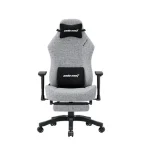 Andaseat Luna Pro with Footrest, Gaming Chair ( Large - Fabric - Gray ) - Image 8