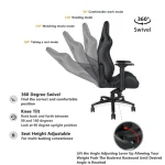 Anda Seat Dark Knight Premium Gaming Chair (XL, Carbon PVC, Black) | AD12XL-DARK-B-PV/C-B02 - Image 3