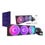 NZXT Kraken Elite 420 RGB AIO Liquid Cooler with LCD - Black  | RL-KR42E-B2 - Image 3