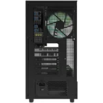DarkFlash DPX90 ATX PC Case , 3 Preinstalled Fans  , Tempered Glass, USB3.1 Gen 2 Type-C - Black | DPX90-B - Image 3