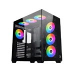 Xigmatek Aqua V Air ARGB Mid Tower ATX PC Case – Black | EN45820