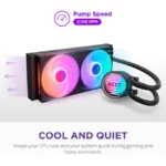 NZXT Kraken Core 240 RGB AIO Liquid Cooler - Black | RL-KR24C-B1 - Image 4