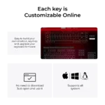 GAMEON MAGPRO Series GOMG1K8-RS 60% RGB Magnetic Mechanical Wired Gaming Keyboard ( Arabic / English )  | GOMG1K8-RS - Image 9