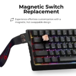 GAMEON MAGPRO Series GOMG1K8-RS 60% RGB Magnetic Mechanical Wired Gaming Keyboard ( Arabic / English )  | GOMG1K8-RS - Image 8