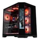 WJCOOLMAN Y60 PRO LCD PC Case - 7 Fans ARGB - 8.1” LCD - Black