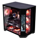 WJCOOLMAN Y60 PRO  LCD PC Case  - 7 Fans ARGB - 8.1” LCD - Black - Image 2