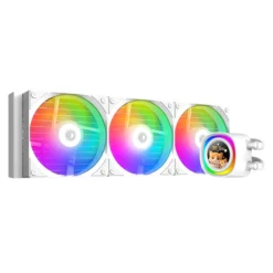 ID COOLING FX 360 LCD 360mm Liquid Cooler - White ( 350W TDP )