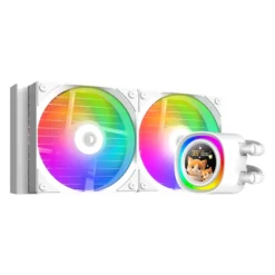 ID COOLING FX 240 LCD 240mm Liquid Cooler - White ( 300W TDP )