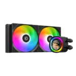 ID COOLING FX 240 LCD 240mm Liquid Cooler - Black( 300W TDP )