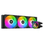ID COOLING FX 360 LCD 360mm Liquid Cooler - Black ( 350W TDP )